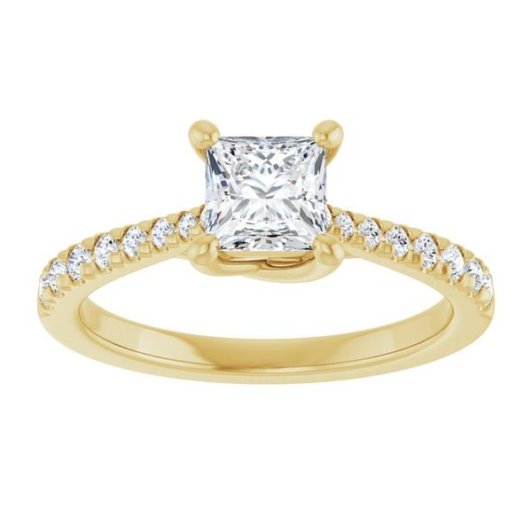 French-Set Engagement Ring Image 3 Jambs Jewelry Raymond, NH