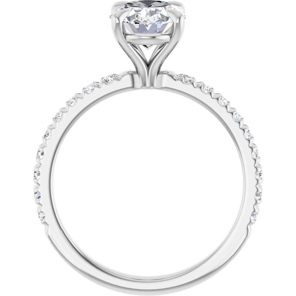 French-Set Engagement Ring Image 2 Natale Jewelers Sewell, NJ