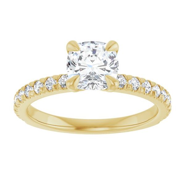 French-Set Engagement Ring Image 3 Greenfield Jewelers Pittsburgh, PA