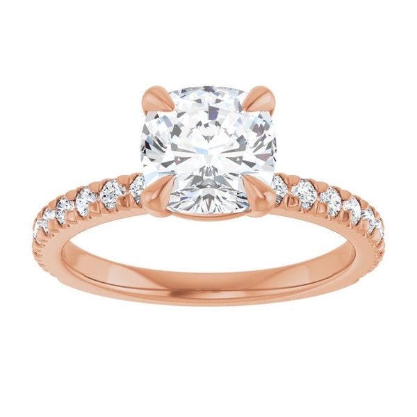 French-Set Engagement Ring Image 3 LeeBrant Jewelry & Watch Co Sandy Springs, GA