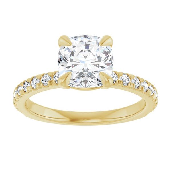 French-Set Engagement Ring Image 3 The Diamond Ring Co San Jose, CA