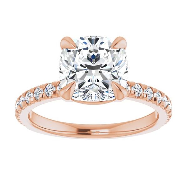 French-Set Engagement Ring Image 3 The Diamond Ring Co San Jose, CA