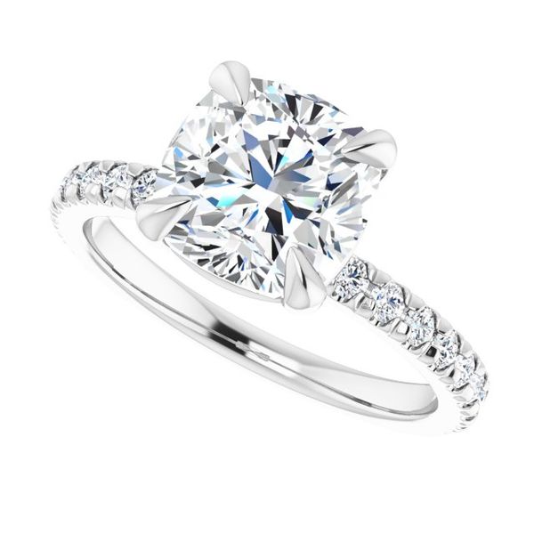 French-Set Engagement Ring Image 5 The Hills Jewelry LLC Worthington, OH