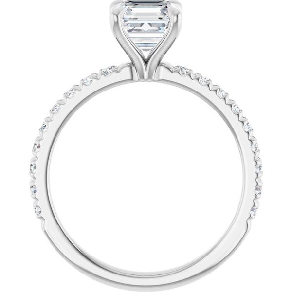 French-Set Engagement Ring Image 2 Minor Jewelry Inc. Nashville, TN