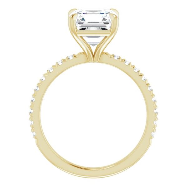 French-Set Engagement Ring Image 2 Selman's Jewelers-Gemologist McComb, MS