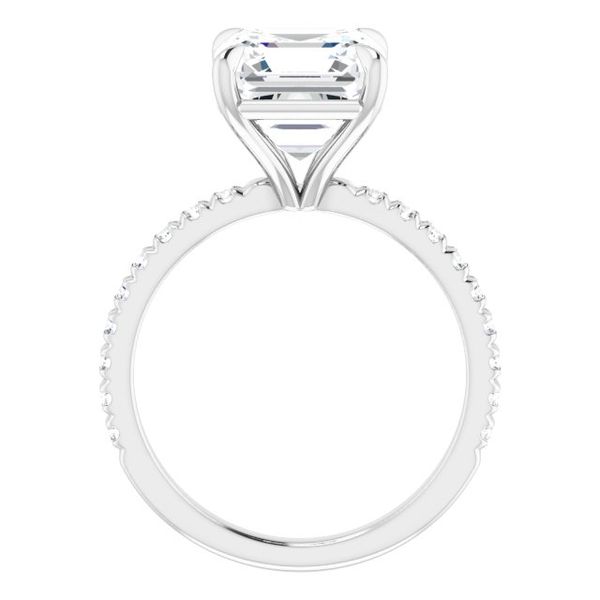 French-Set Engagement Ring Image 2 The Hills Jewelry LLC Worthington, OH