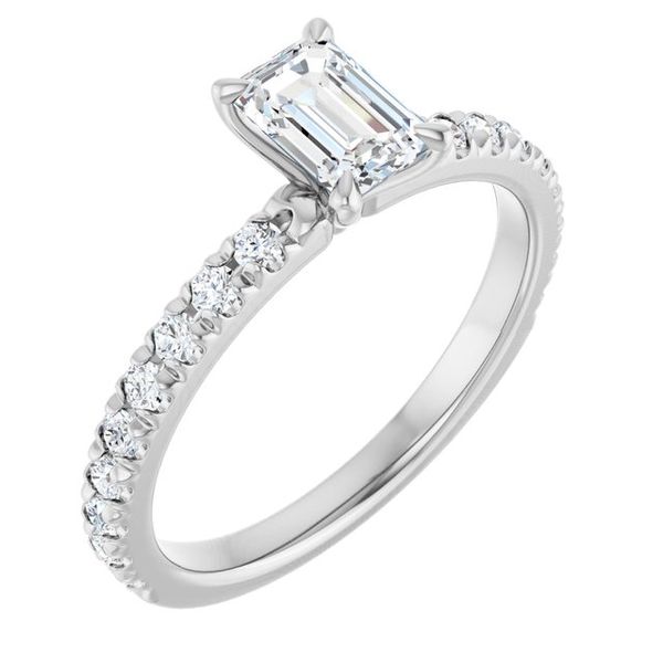 French-Set Engagement Ring The Hills Jewelry LLC Worthington, OH