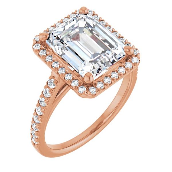 French-Set Halo-Style Engagement Ring The Hills Jewelry LLC Worthington, OH