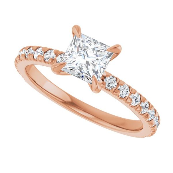 French-Set Engagement Ring Image 5 Robison Jewelry Co. Fernandina Beach, FL