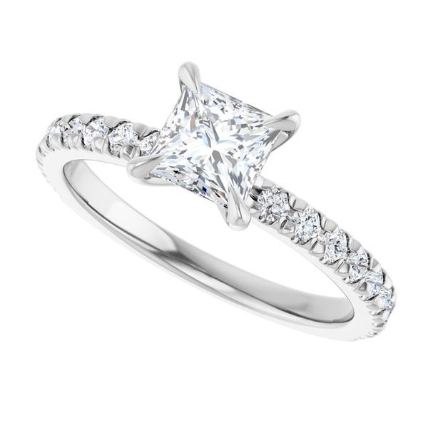French-Set Engagement Ring Image 5 Jewel Smiths Oklahoma City, OK