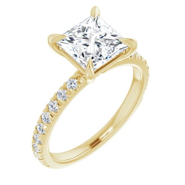 French-Set Engagement Ring Von's Jewelry, Inc. Lima, OH