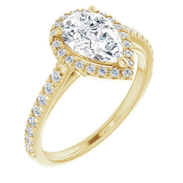 French-Set Halo-Style Engagement Ring MurDuff's, Inc. Florence, MA