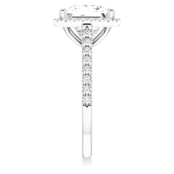 French-Set Halo-Style Engagement Ring Image 4 James Douglas Jewelers LLC Monroeville, PA