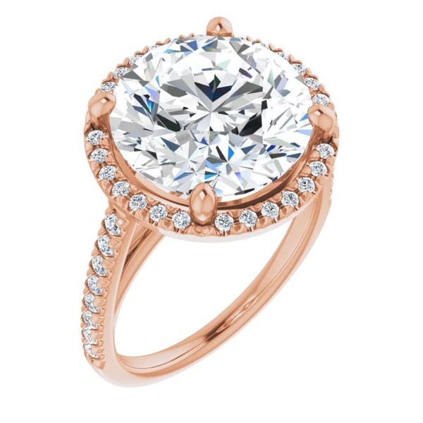 French-Set Halo-Style Engagement Ring Jewel Smiths Oklahoma City, OK