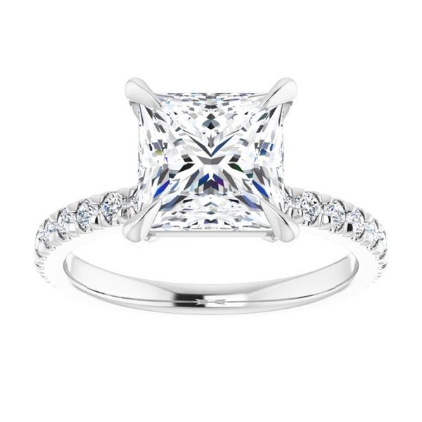 French-Set Engagement Ring Image 3 Victoria Jewellers REGINA, SK