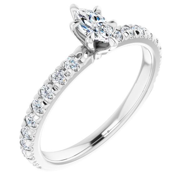 French-Set Engagement Ring Victoria Jewellers REGINA, SK