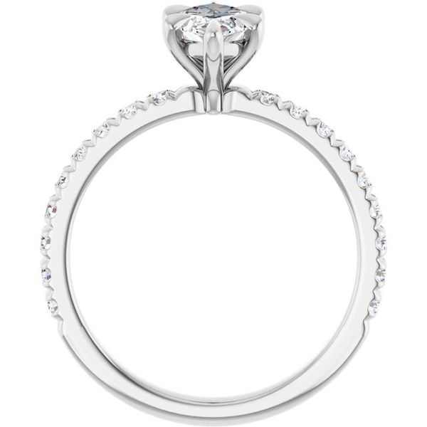 French-Set Engagement Ring Image 2 Leitzel's Jewelry Myerstown, PA
