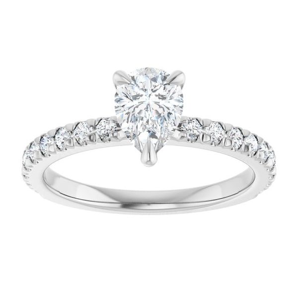 French-Set Engagement Ring Image 3 Glatz Jewelry Aliquippa, PA