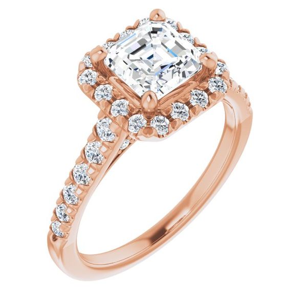 French-Set Halo-Style Engagement Ring Studio 107 Elk River, MN