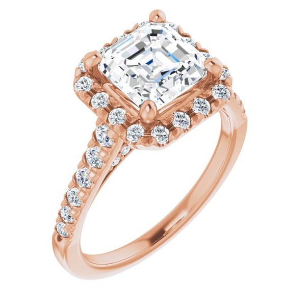 French-Set Halo-Style Engagement Ring James Douglas Jewelers LLC Monroeville, PA