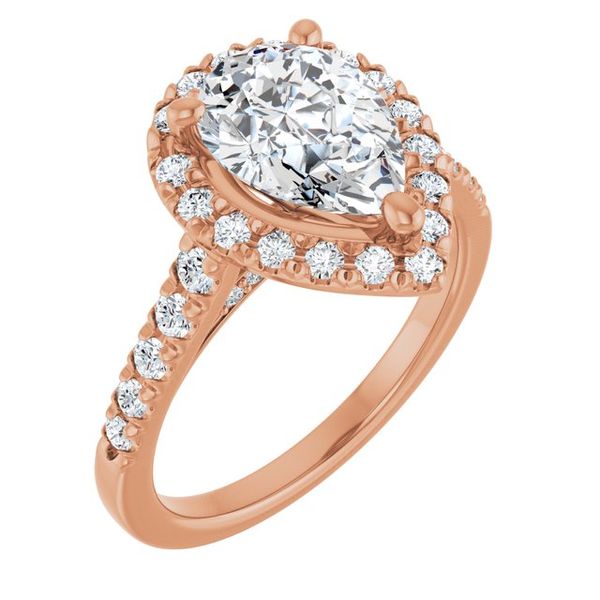 French-Set Halo-Style Engagement Ring James Douglas Jewelers LLC Monroeville, PA