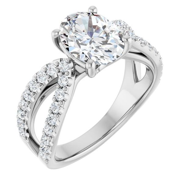 Accented Engagement Ring Vail Creek Jewelry Designs Turlock, CA