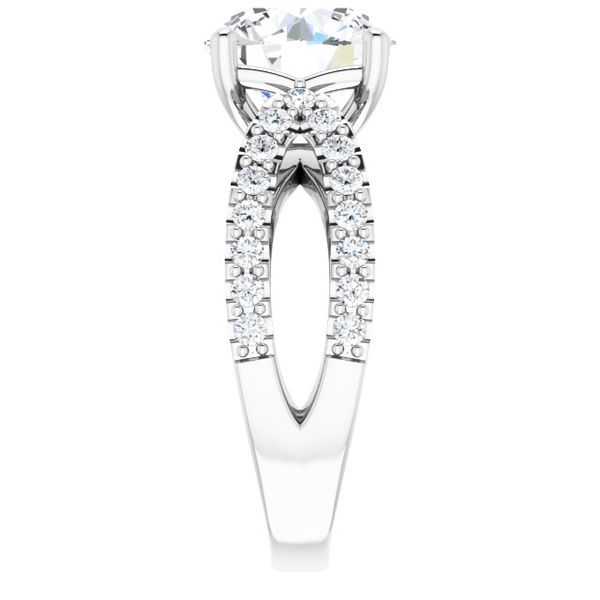 Accented Engagement Ring Image 4 The Jewelry Source El Segundo, CA