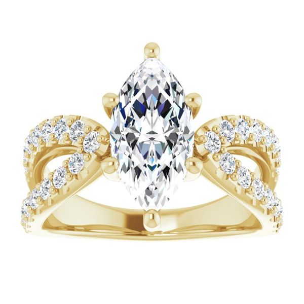 Accented Engagement Ring Image 3 Leitzel's Jewelry Myerstown, PA