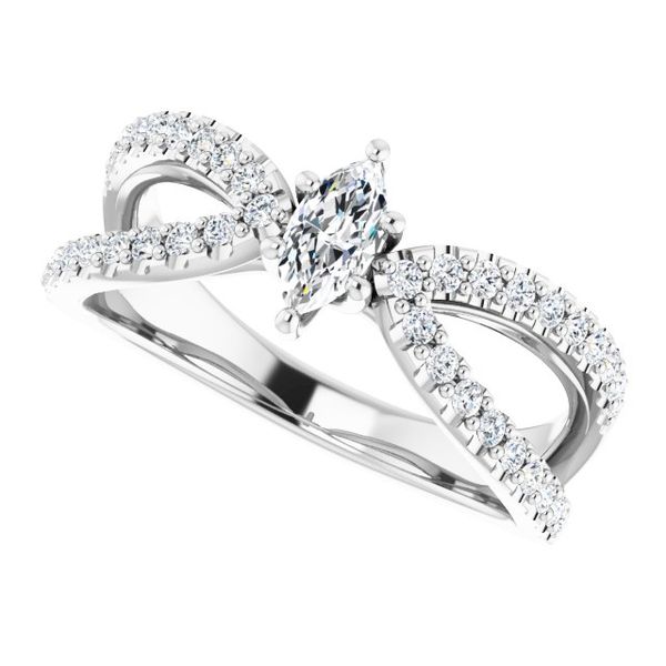 Accented Engagement Ring Image 5 Jayson Jewelers Cape Girardeau, MO