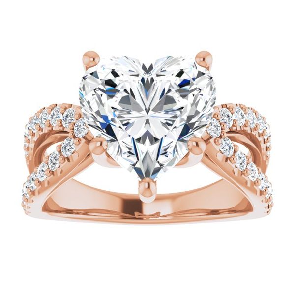 Accented Engagement Ring Image 3 Vail Creek Jewelry Designs Turlock, CA