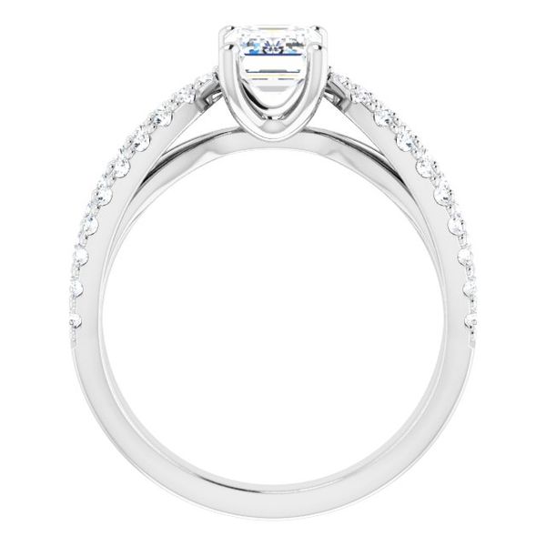 Accented Engagement Ring Image 2 Swede's Jewelers East Windsor, CT