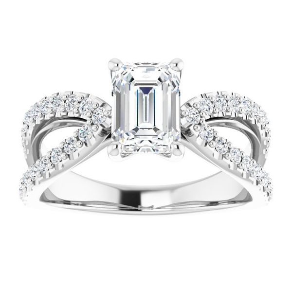 Accented Engagement Ring Image 3 Jayson Jewelers Cape Girardeau, MO