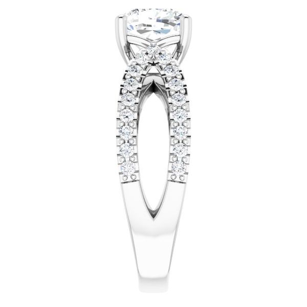 Accented Engagement Ring Image 4 Oak Valley Jewelers Oakdale, CA