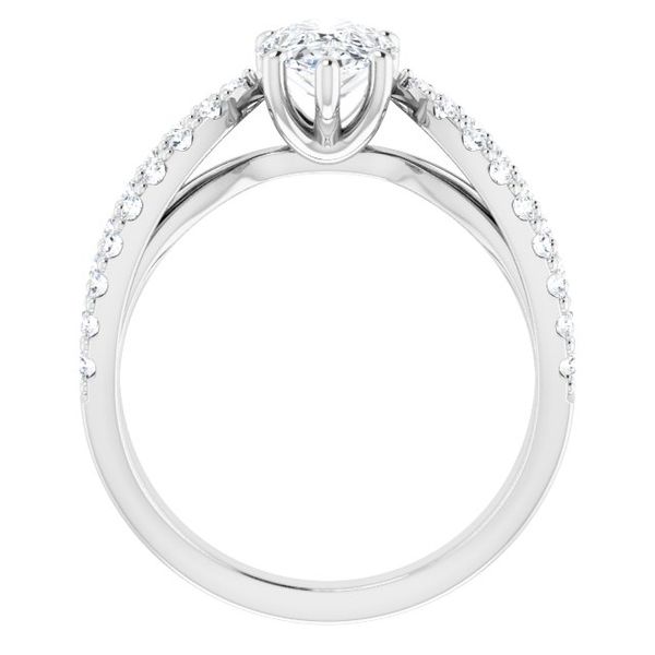 Accented Engagement Ring Image 2 Oak Valley Jewelers Oakdale, CA