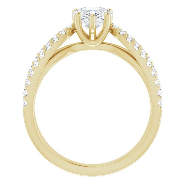 Accented Engagement Ring Image 2 Peran & Scannell Jewelers Houston, TX