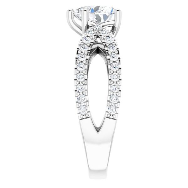 Accented Engagement Ring Image 4 Peran & Scannell Jewelers Houston, TX