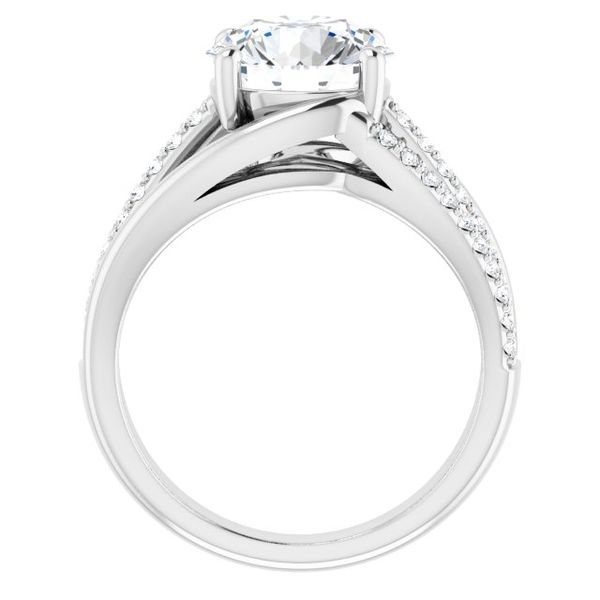 Accented Engagement Ring Image 2 The Hills Jewelry LLC Worthington, OH