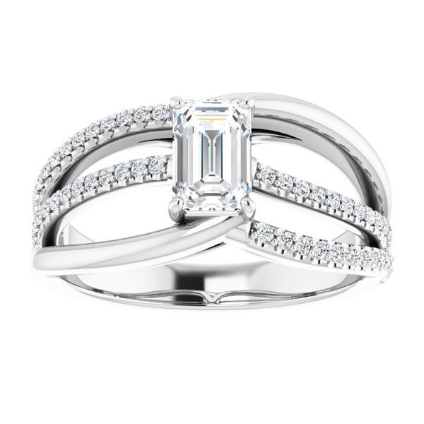 Accented Engagement Ring Image 3 The Hills Jewelry LLC Worthington, OH