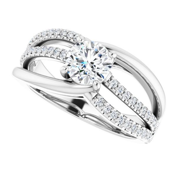 Accented Engagement Ring Image 5 Vail Creek Jewelry Designs Turlock, CA