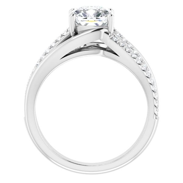 Accented Engagement Ring Image 2 Oak Valley Jewelers Oakdale, CA