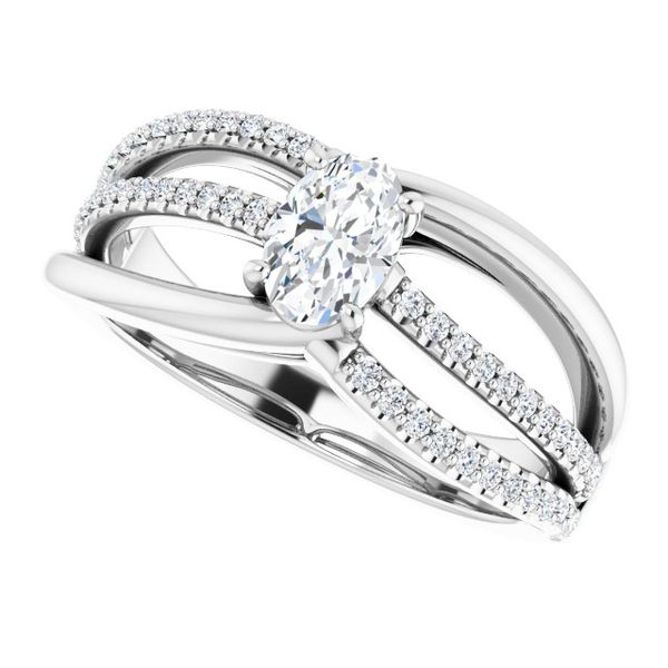 Accented Engagement Ring Image 5 Reiniger Jewelers Swansea, IL