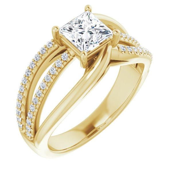 Accented Engagement Ring Oak Valley Jewelers Oakdale, CA