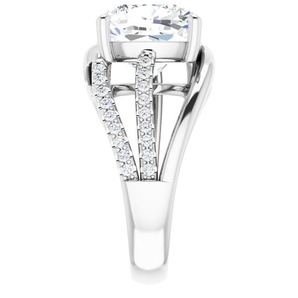 Accented Engagement Ring Image 4 Trinity Jewelers  Pittsburgh, PA