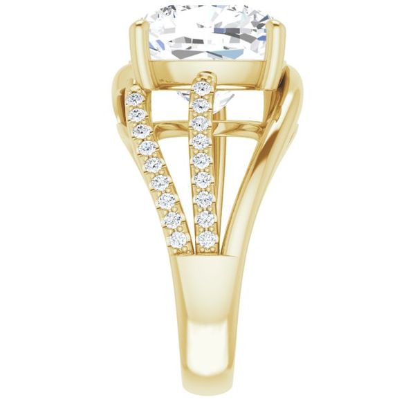 Accented Engagement Ring Image 4 Meritage Jewelers Lutherville, MD