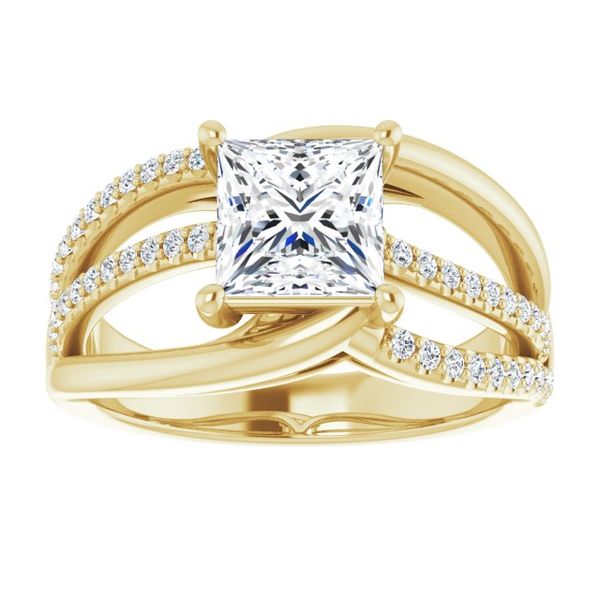 Accented Engagement Ring Image 3 Meritage Jewelers Lutherville, MD
