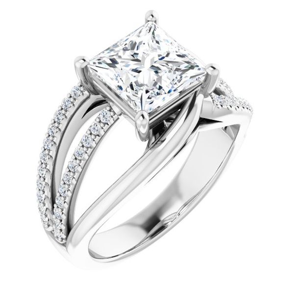 Accented Engagement Ring Puckett's Fine Jewelry Benton, KY