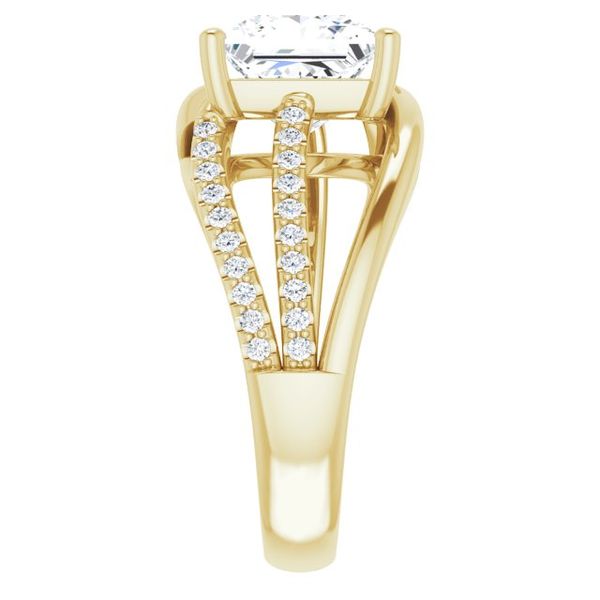 Accented Engagement Ring Image 4 Pickens Jewelers, Inc. Atlanta, GA