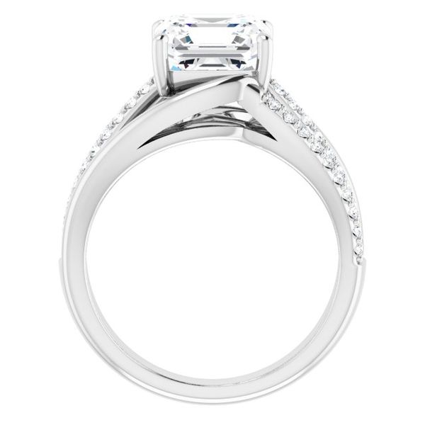 Accented Engagement Ring Image 2 Puckett's Fine Jewelry Benton, KY