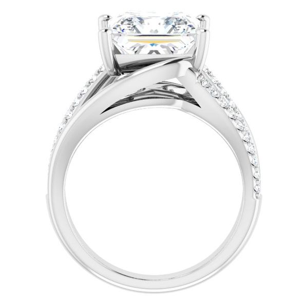 Accented Engagement Ring Image 2 Swede's Jewelers East Windsor, CT