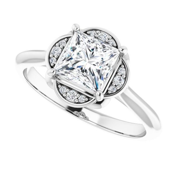 Accented Engagement Ring Image 5 Mueller Jewelers Chisago City, MN